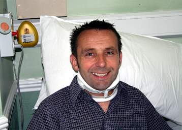 Steve Plater musste sich wieder in Spitalbehandlung begeben