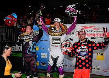 Das SX2-Podium von Chemnitz