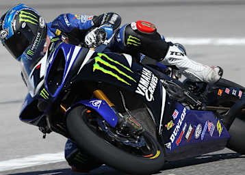 Joshua Hayes parkte seine Yamaha auf dem ersten Startplatz