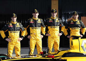 Renault-Fahrerquartett ohne Charouz