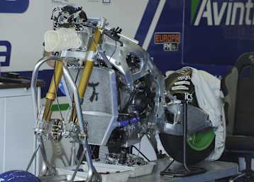 Die private Kawasaki des Avintia-Teams