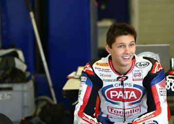 Michael van der Mark: Gute Laune bei den Testfahrten