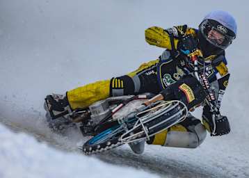 Heikki Huusko ist ein aufstrebender Stern im Eisspeedway-Sport