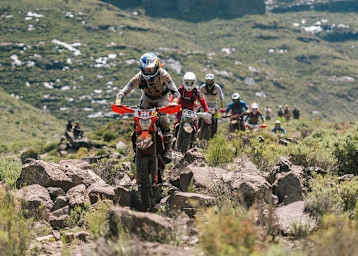 Das Feld bei der Roof of Africa. Hier vorne im Bild: Manuel Lettenbichler