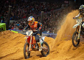Der angeschlagene Cooper Webb schaffte es in Atlanta aufs Podium