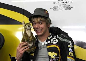 Scott Redding siegte 2008 in Donington (125)