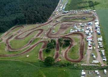 Die MX-Piste in Dolle aus der Vogelperspektive