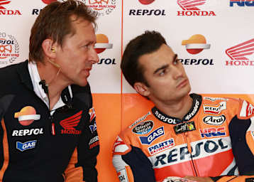 Nach Valencia Geschichte: Mike Leitner mit Dani Pedrosa