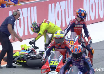 Kuriosum: Franco Morbidelli stürzte in der Startaufstellung