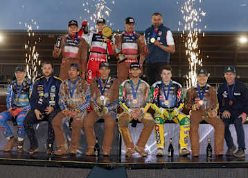 Schweden, Polen und Australien (v.l.) schafften es aufs Podium