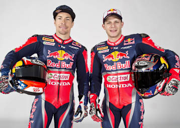 Das ursprüngliche Fahrer-Duo von Red Bull Honda: Nicky Hayden (li.) und Stefan Bradl
