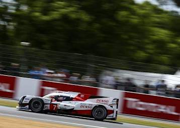 Bestzeit beim Vortest in Le Mans: Der Toyota TS050 von Mike Conway, Kamui Kobayashi und Stéphane Sarrazin