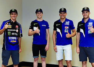 Das Yamaha Dream-Team (Barcia, Febvre, van Doninck, Paturel) wird so nicht starten