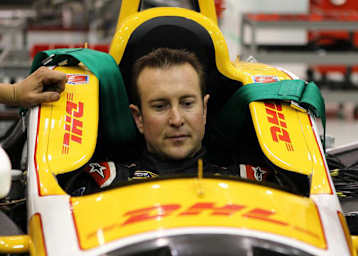 Kurt Busch bei einer Sitzprobe im IndyCar
