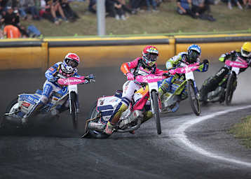 Im Finale: Madsen, Laguta, Smektala und Lindbäck (v.l.)