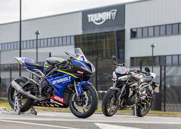 2022 in der WM dabei: Triumph Street Triple RS 765