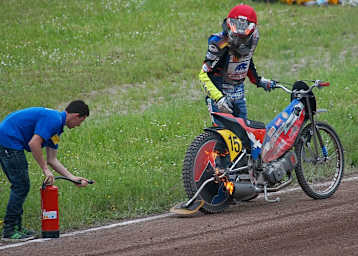 An diesem Ausfall von Michael Härtel in Herxheim war der Vergaser schuld
