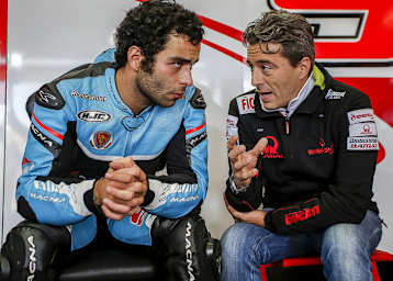 Danilo Petrucci mit Teammanager Guidotti