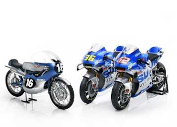 Das Original von 1962 und das neue Suzuki-MotoGP-Design für 2020