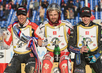Die Top-3 von Pardubitz (v.l.): Robert Chmiel, Rasmus Jensen und Mathias Pollestad