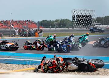 Für Remy Gardner (87) ist das Balaton-Wochenende beendet