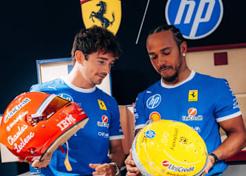 Charles Leclerc und Lewis Hamilton