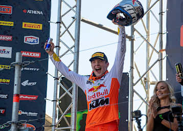 27. Oktober 2021, Pietramurata: MX2-Sieger René Hofer