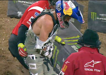 Ken Roczen nach seinem Crash in San Diego