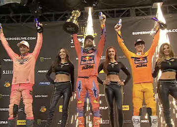 Eli Tomac gewann in Anaheim vor Ken Roczen und Jorge Prado