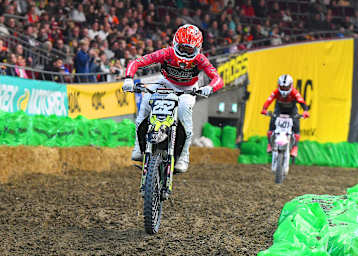 Paul Bloy auf seiner Triumph in Dortmund