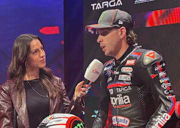 MotoGP-Werksfahrer Marco Bezzecchi bei der Teampräsentation in Mailand