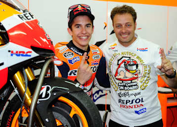 Zusammen feierten Marc Marquez und Emilio Alzamora zahlreiche Erfolge