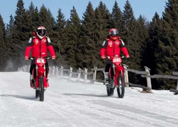 Sie können es nicht lassen: Marc Marquez und Pecco Bagnaia am Gas