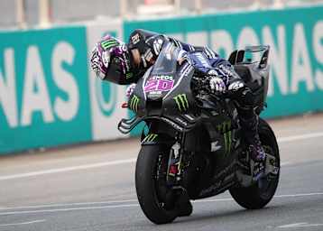 Auf der neuen V4-MotoGP-Yamaha: Fabio Quartararo