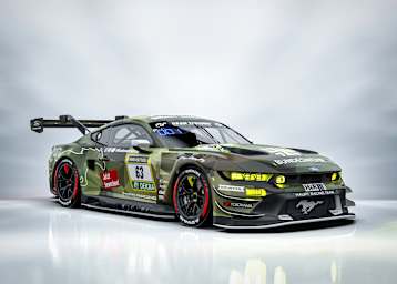 Ford Mustang GT3 im Tarndesign der Bundeswehr