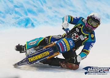 Luca Bauer verpasste in Varkaus knapp das EM-Finale im Eisspeedway