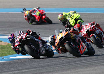 Jorge Martin (Aprilia) vor Pedro Acosta (KTM) und Marc Marquez (Ducati)