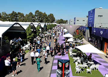Das Fahrerlager in Melbourne