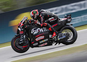 Marco Bezzecchi steuerte die MotoGP-Aprilia im Zeittraining auf Rang 7