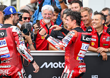 Das erfolgreiche Ducati-Lenovo-Werksteam am Balaton Park Circuit