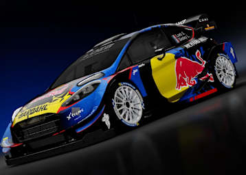 WRC-Ford Fiesta 2027: Loeb-Einsatzfahrzeug bei der Rallye Vogues-Grand Est