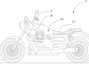 Übersichtskizze: Ähnlichkeit mit der eingestellten Moto Guzzi Audace