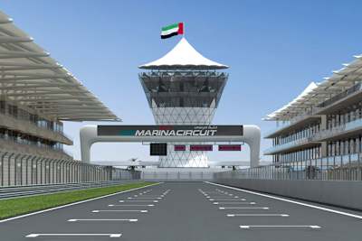 Der neue Yas Marina Circuit in Abu Dhabi.
