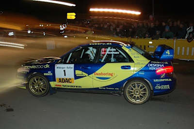 Rallye-Action unter Flutlich in Lottdorf