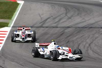 Super Aguris bei ihrem Finale in Barcelona 2008