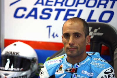 Alex Debon auf der Blusens-Aprilia.