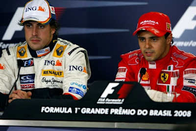 2010 Teamkollegen bei Ferrari? Fernando Alonso und Felipe Massa