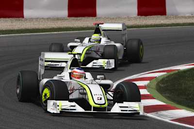 Barrichello anfangs vor Button, aber nicht im Ziel