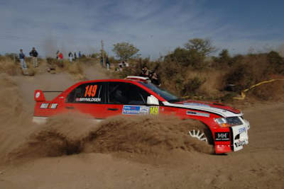 Brynildsen im «Mietwagen» beim Shakedown