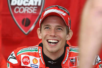Casey Stoner hat gut Lachen